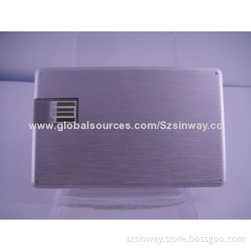 New Arrival Metal Card USB Sticker with 8GB Memory Capacity